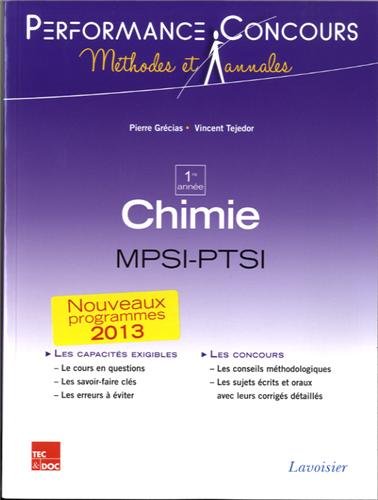 Beispielbild fr Chimie MPSI-PTSI 1re anne zum Verkauf von medimops