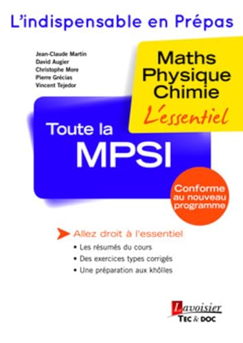 Beispielbild fr Toute la MPSI : Maths - Physique - Chimie zum Verkauf von medimops