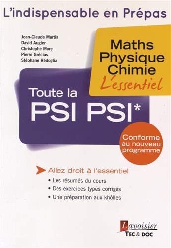 Beispielbild fr Toute la PSI PSI*: Maths, physique, chimie zum Verkauf von Ammareal