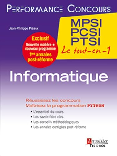 Stock image for Informatique 1re anne MPSI, PCSI, PTSI for sale by Ammareal