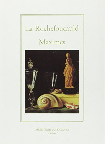 Stock image for Maximes for sale by Chapitre.com : livres et presse ancienne