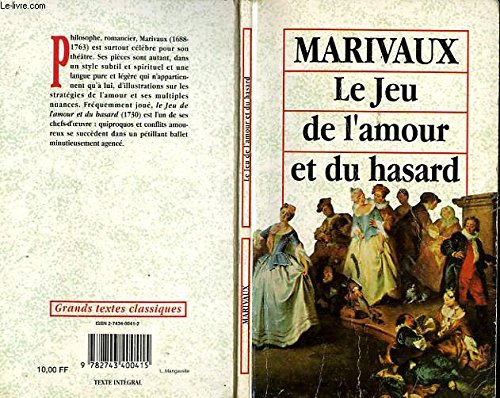 Stock image for Le jeu de l'amour et du hasard for sale by Ammareal
