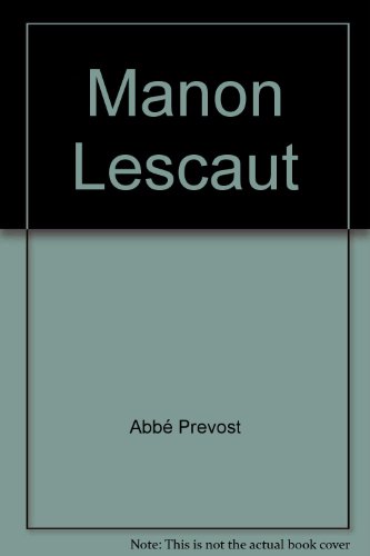 Stock image for Manon Lescaut for sale by Librairie Th  la page