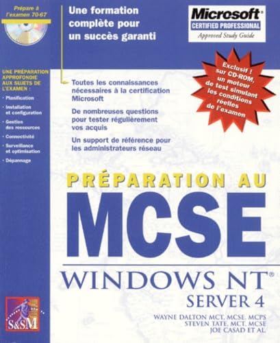 9782744003868: Prparation au MCSE : Windows NT Server 4