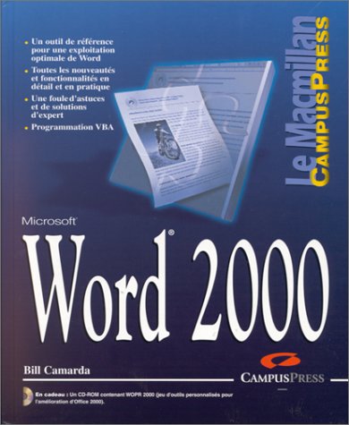 Beispielbild fr WORD 2000. Avec un CD-Rom zum Verkauf von LiLi - La Libert des Livres