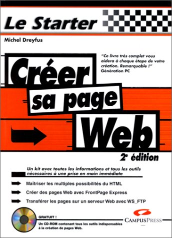 Stock image for Crer sa page Web (avec CD-ROM) for sale by Better World Books
