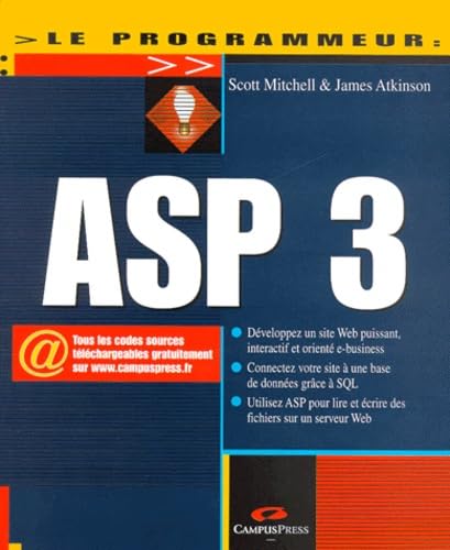 Stock image for Le Programmeur ASP3 for sale by Ammareal