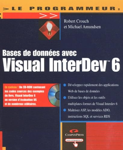 9782744009303: Bases De Donnees Avec Visual Interdev 6. Avec Cd-Rom
