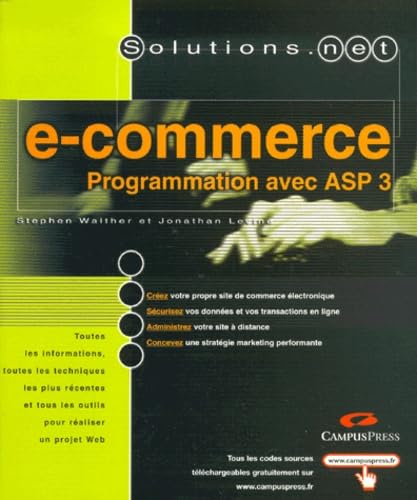 Stock image for E-commerce Programmation avec ASP 3 for sale by medimops