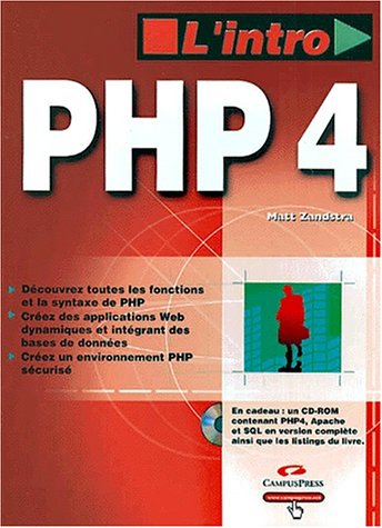 Beispielbild fr PHP 4 (avec CD-Rom) zum Verkauf von Ammareal