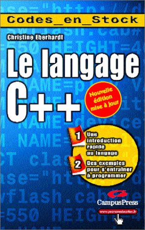 Beispielbild fr Langage C++ zum Verkauf von Ammareal