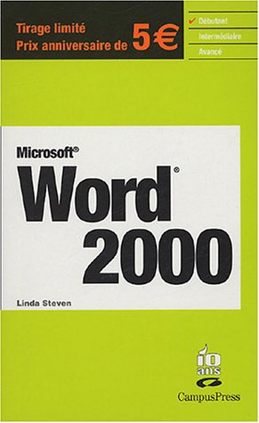 9782744018398: Word 2000
