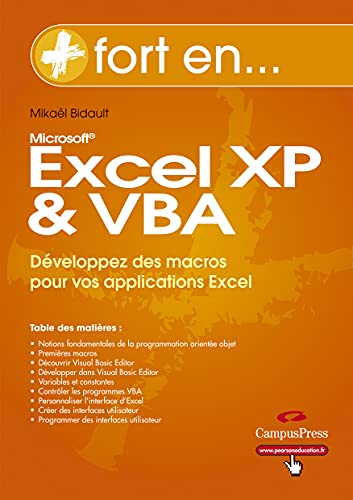 9782744020940: EXCEL XP ET VBA (PLUS FORT EN)