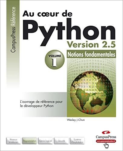 Imagen de archivo de Au coeur de Python : Tome 1, Notions fondamentales a la venta por Ammareal