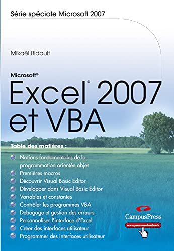 Beispielbild fr Excel 2007 et VBA zum Verkauf von Ammareal