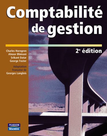 ComptabilitÃ© de gestion (9782744070099) by Charles T. Horngren