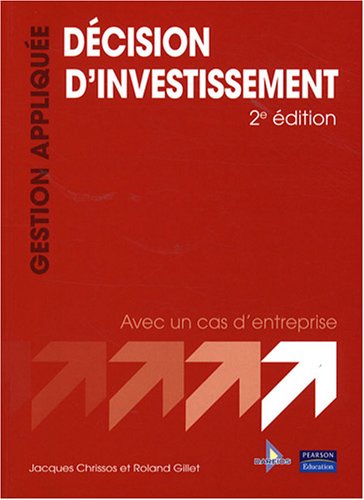 Beispielbild fr Dcision d'investissement 2me Ed. zum Verkauf von Ammareal