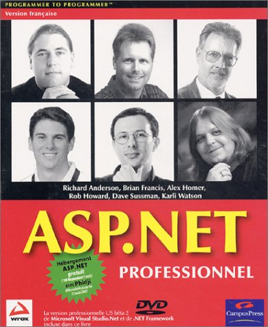 Beispielbild fr ASP.NET Professionnel zum Verkauf von Ammareal