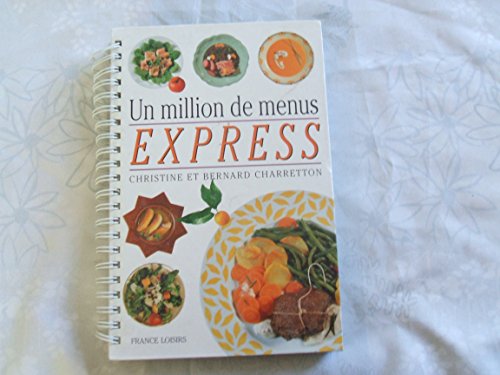 Beispielbild fr Un million de menus express zum Verkauf von medimops