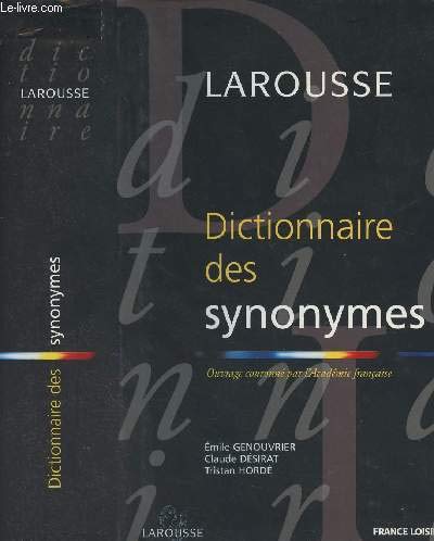 Stock image for Dictionnaire des synonymes for sale by HPB-Red