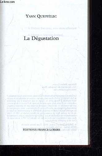 Stock image for La dgustation for sale by secretdulivre