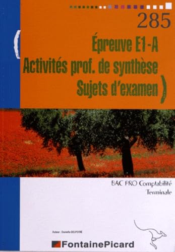 Imagen de archivo de preuve E1-A activits professionnelles de synthses sujets d'examen 1re et terminale comptabilit bac pro secrtariat-comptabilit livre de l'lve a la venta por LiLi - La Libert des Livres