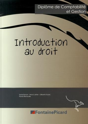 Stock image for Introduction au droit DCG for sale by medimops