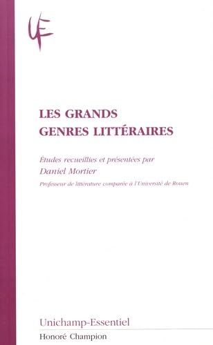 Beispielbild fr LES GRANDS GENRES LITTERAIRES. zum Verkauf von Gallix