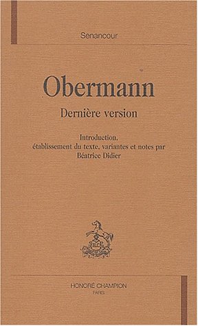 Beispielbild fr Obermann - dernire version zum Verkauf von Gallix