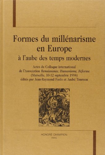 Imagen de archivo de Formes du millnarisme en Europe  l'aube des temps modernes a la venta por Den Hertog BV
