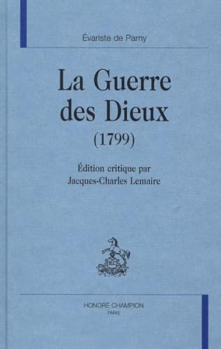 Beispielbild fr La guerre des Dieux - 1799 zum Verkauf von Gallix