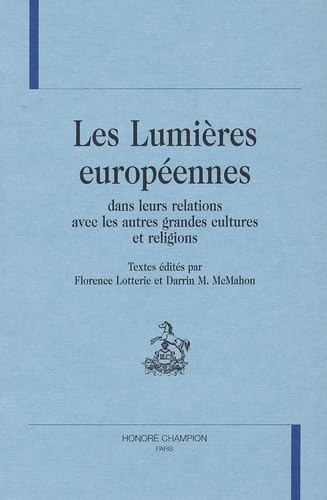 Beispielbild fr Les Lumires europennes zum Verkauf von Chapitre.com : livres et presse ancienne