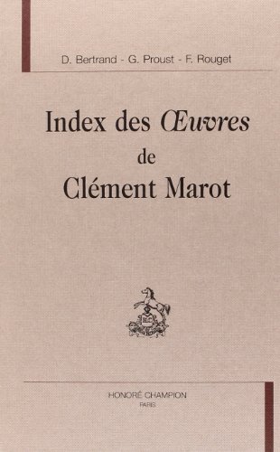 9782745306975: Index des oeuvres de clement marot.