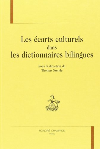 Imagen de archivo de Les carts culturels dans les dictionnaires bilingues a la venta por Ammareal
