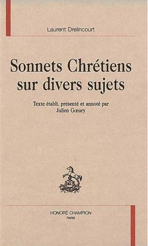 Beispielbild fr Sonnets chrtiens sur divers sujets zum Verkauf von Gallix