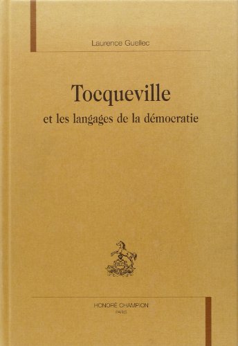 9782745310286: Tocqueville et les langages de la dmocratie