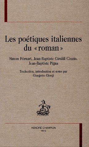 Imagen de archivo de Les potiques italiennes du "roman" a la venta por Gallix