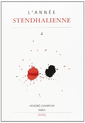 9782745312648: L'Anne Stendhalienne, N 4 : Stendhal en Amrique du Nord