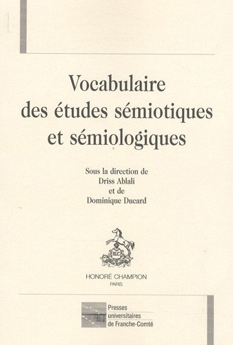 Stock image for Vocabulaire des tudes smiotiques et smiologiques for sale by Chapitre.com : livres et presse ancienne