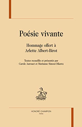 9782745323620: Posie vivante: Mlanges offerts  Arlette Albert-Birot