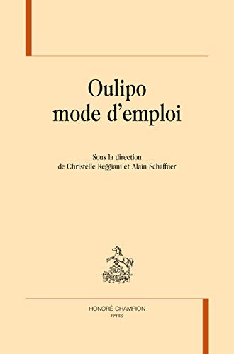 Imagen de archivo de Oulipo mode d'emploi a la venta por Joseph Burridge Books