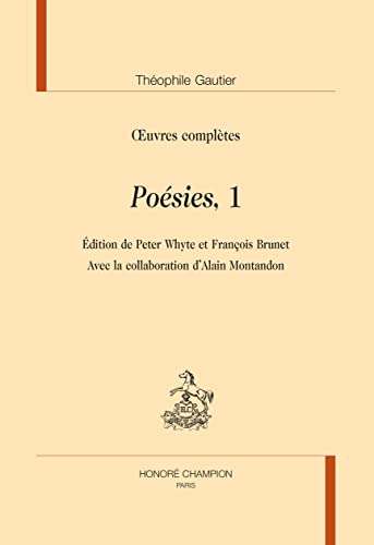 Stock image for oeuvres compltes : posies, 1 for sale by Chapitre.com : livres et presse ancienne
