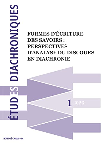 Beispielbild fr tudes diachroniques n.1 zum Verkauf von Chapitre.com : livres et presse ancienne