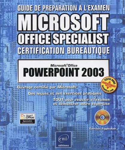 Beispielbild fr Guide prparation  l'examen : PowerPoint 2003 zum Verkauf von Ammareal