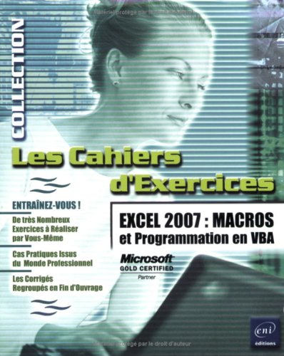 Beispielbild fr Excel 2007 : Macros Et Programmation En Vba zum Verkauf von RECYCLIVRE