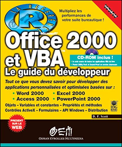 9782746400696: Office 2000 et VBA La rfrence: Le guide du dveloppeur