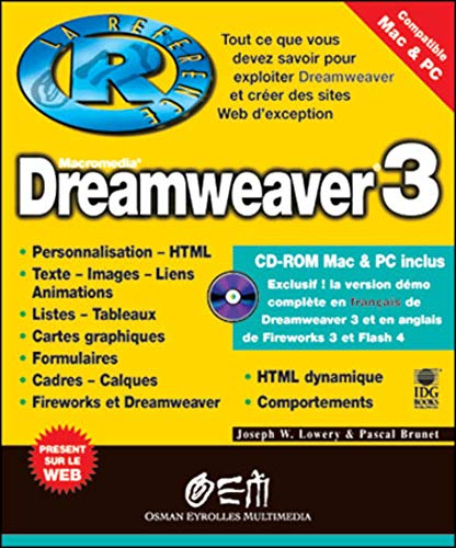 Beispielbild fr Dreamweaver 3 zum Verkauf von Gallix