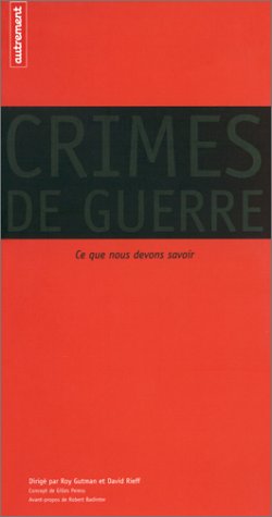 Beispielbild fr CRIMES DE GUERRE zum Verkauf von WorldofBooks