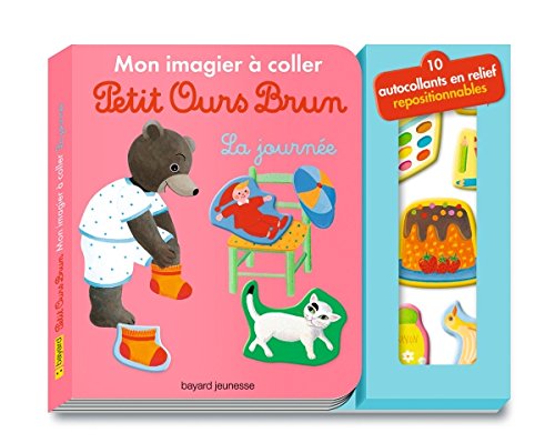 Stock image for Mon Imagier  Coller Petit Ours Brun : La Journe for sale by RECYCLIVRE