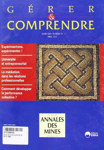 9782747208154: GERER ET COMPRENDRE N 79-MARS 2005